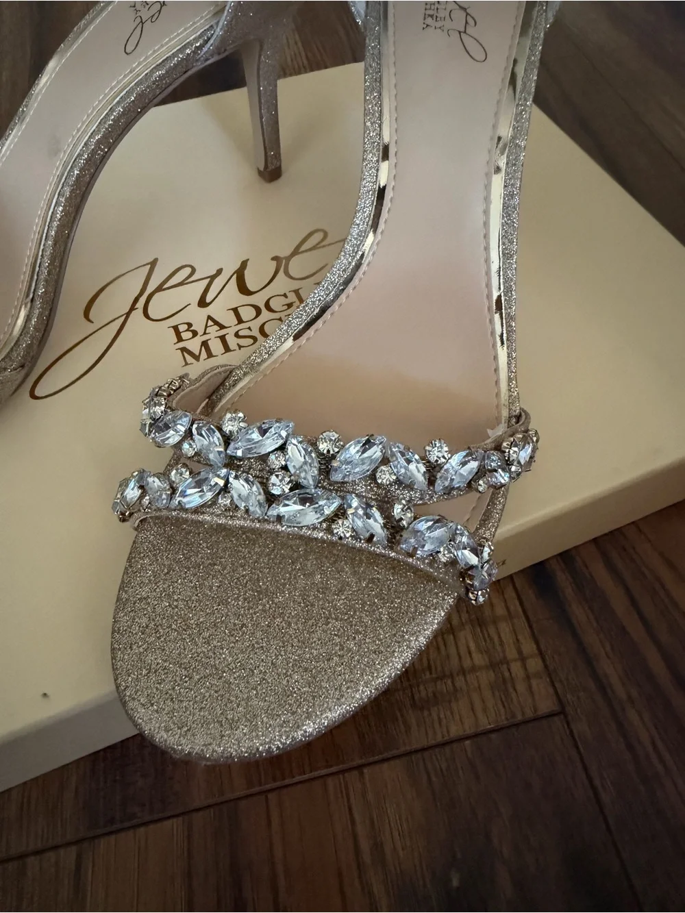 Dustyn Ankle Strap Sandal Jewel Badgley Mischka Collection